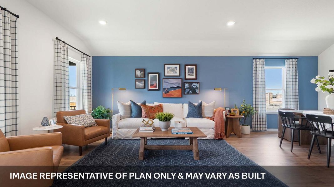 Furnished interior view inside a new home in Monarch Ranch, Manor (Image 25).