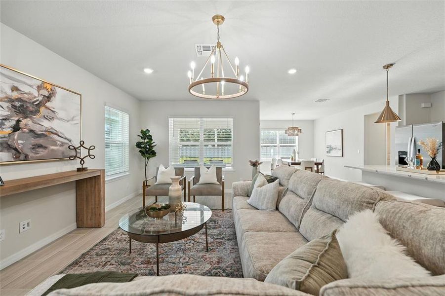Furnished interior view inside a new home in Amelia Groves, St. Cloud (Image 13).