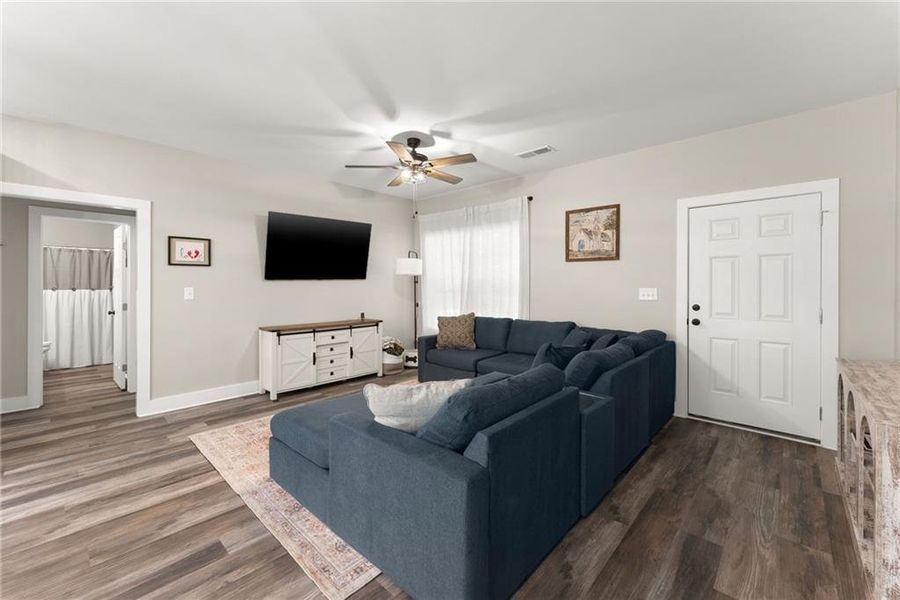 Furnished interior view inside a new home in , Cumming (Image 8). Furnished interior view inside a new home in , Cumming (Image 8).