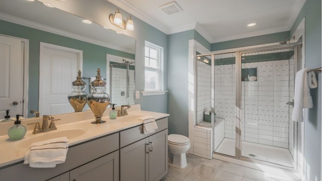 Furnished interior view inside a new home in Sidney Creek Single Family, Zebulon (Image 8).