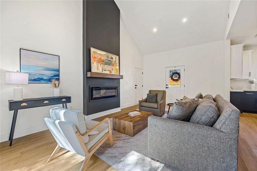 Furnished interior view inside a new home in , Atlanta (Image 18). Furnished interior view inside a new home in , Atlanta (Image 18).