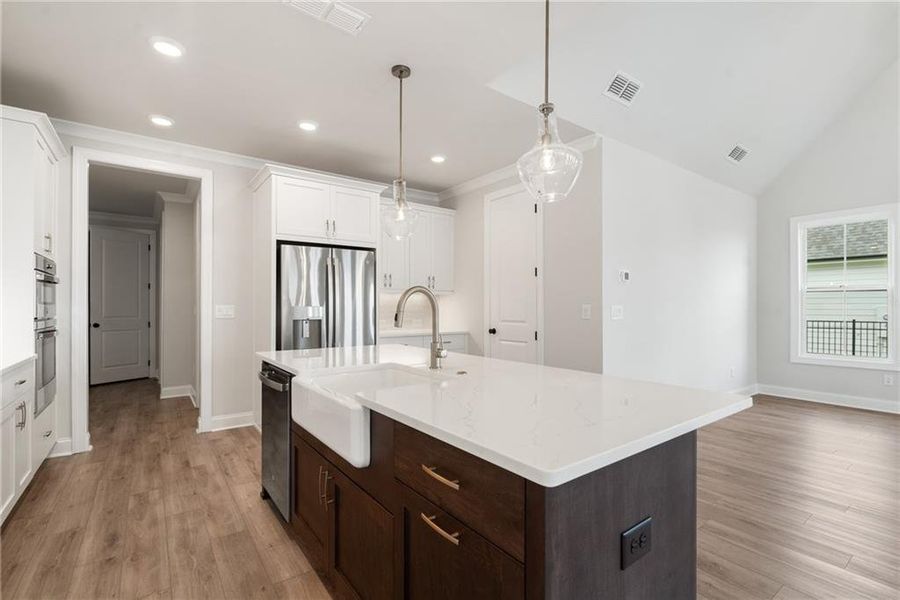 Furnished interior view inside a new home in Promenade at Sawnee Village, Cumming (Image 16).