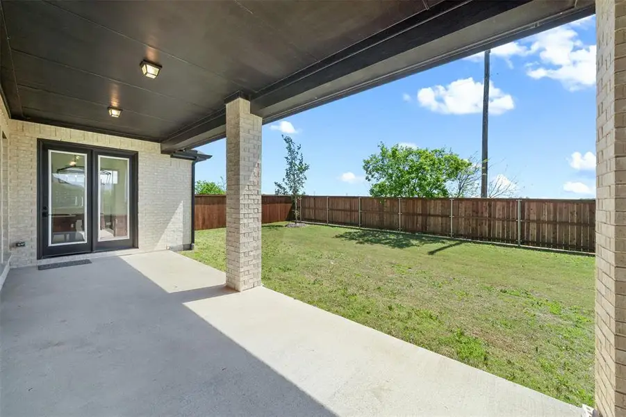 Exterior details and patio area of a home in North Sky, Celina (Image 4). Exterior details and patio area of a home in North Sky, Celina (Image 4).
