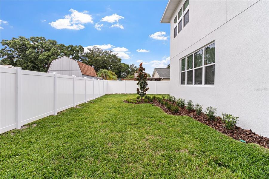 Exterior details and patio area of a home in , Tampa (Image 4). Exterior details and patio area of a home in , Tampa (Image 4).