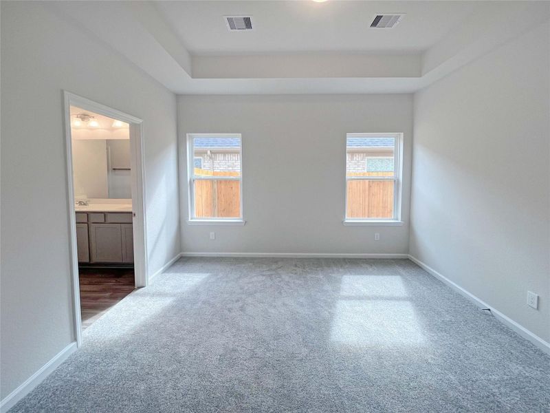 The Mockingbird II- Primary Bedroom. Sample photo used for illustrative purposes only, options/colors will vary.