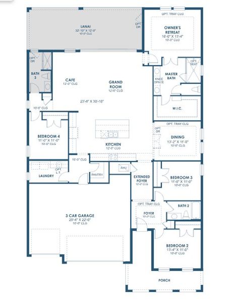 2D floor plan layout of this home in Mirada, San Antonio, FL (Image 4). 2D floor plan layout of this home in Mirada, San Antonio, FL (Image 4).