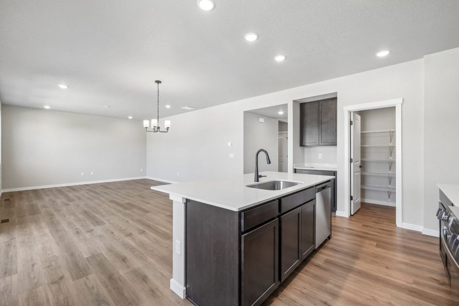 Furnished interior view inside a new home in Aspen Ranch, Fountain (Image 10).