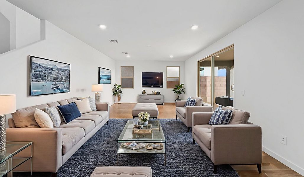 Furnished interior view inside a new home in The Oasis at Rocking K, Vail (Image 10).