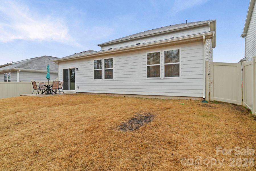 Exterior details and patio area of a home in Blue Sky Meadows, Monroe (Image 25).