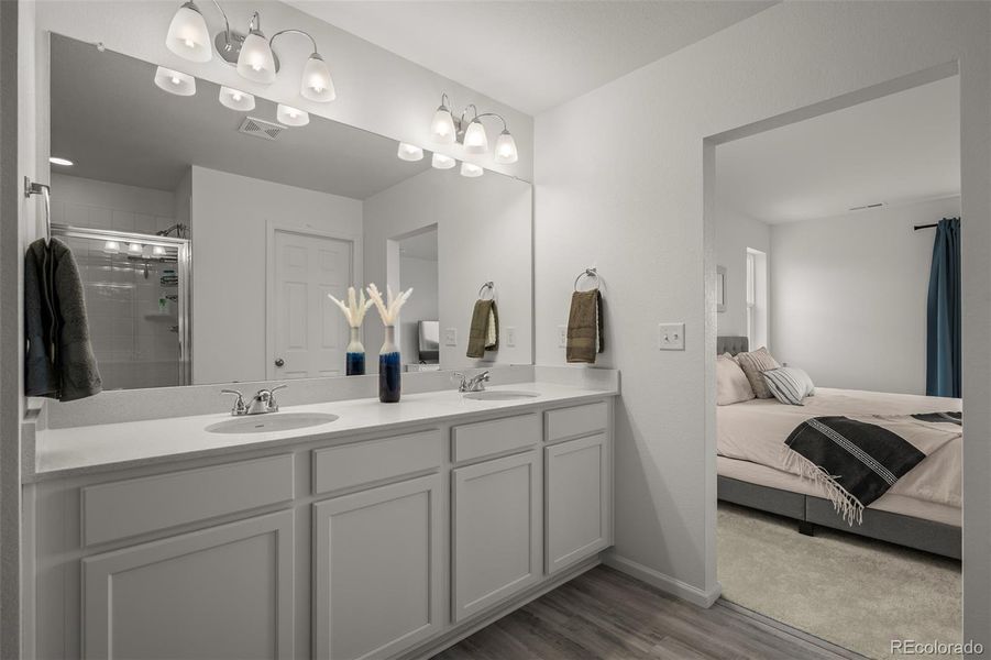 Furnished interior view inside a new home in , Colorado Springs (Image 27).