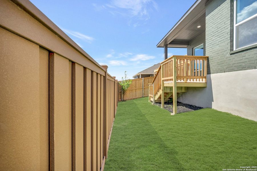 Exterior details and patio area of a home in , New Braunfels (Image 22). Exterior details and patio area of a home in , New Braunfels (Image 22).