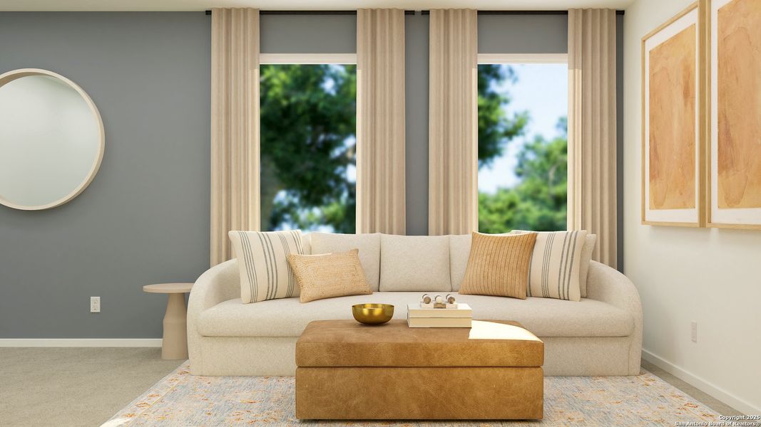 Furnished interior view inside a new home in Lonesome Dove, San Antonio (Image 16).
