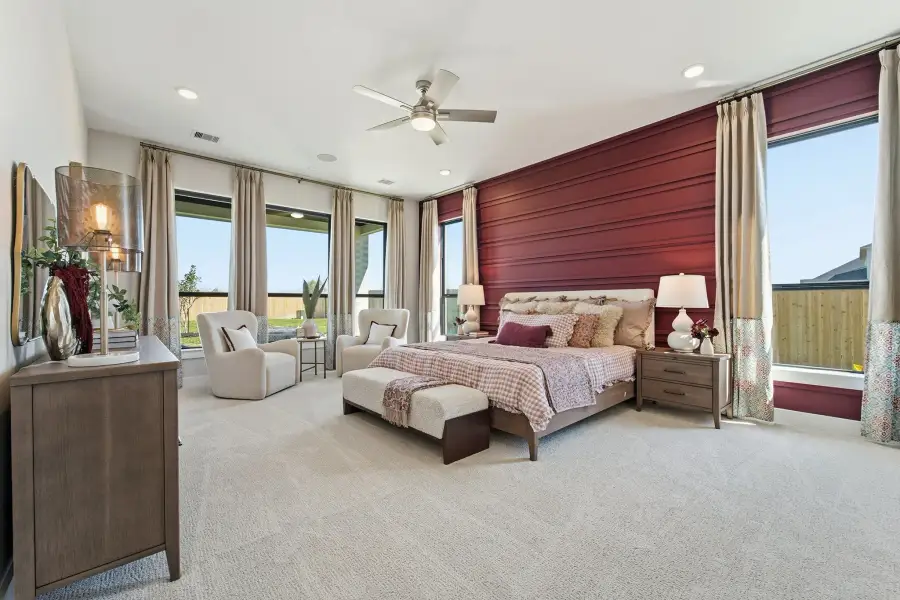Representative furnished interior of a home built from the Laguna III by CastleRock Communities in Lakesong, Grand Prairie (Image 36).