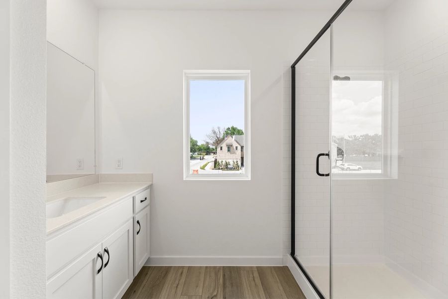 Primary Bathroom Representative Photo featuring the Harmony Collection Primary Bathroom Representative Photo featuring the Harmony Collection