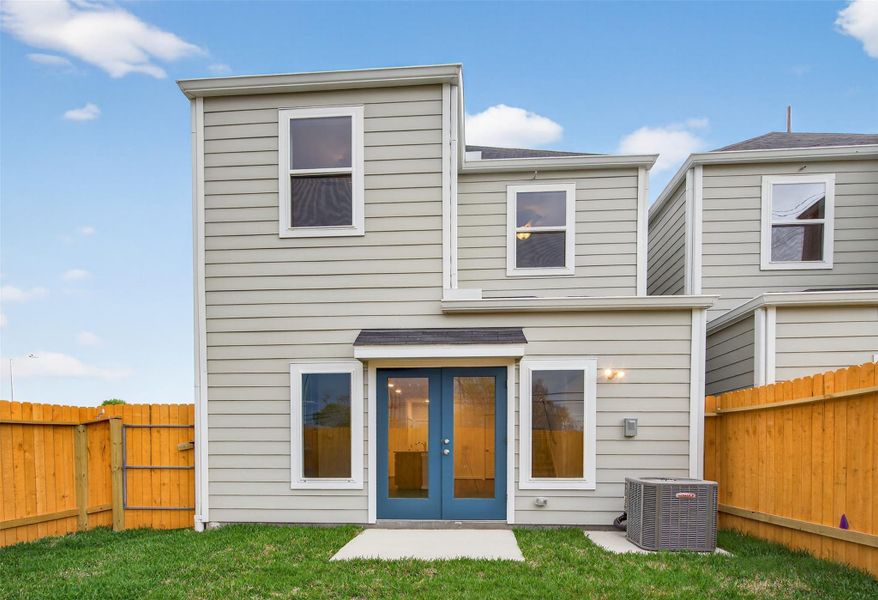 Exterior details and patio area of a home in , Houston (Image 23). Exterior details and patio area of a home in , Houston (Image 23).