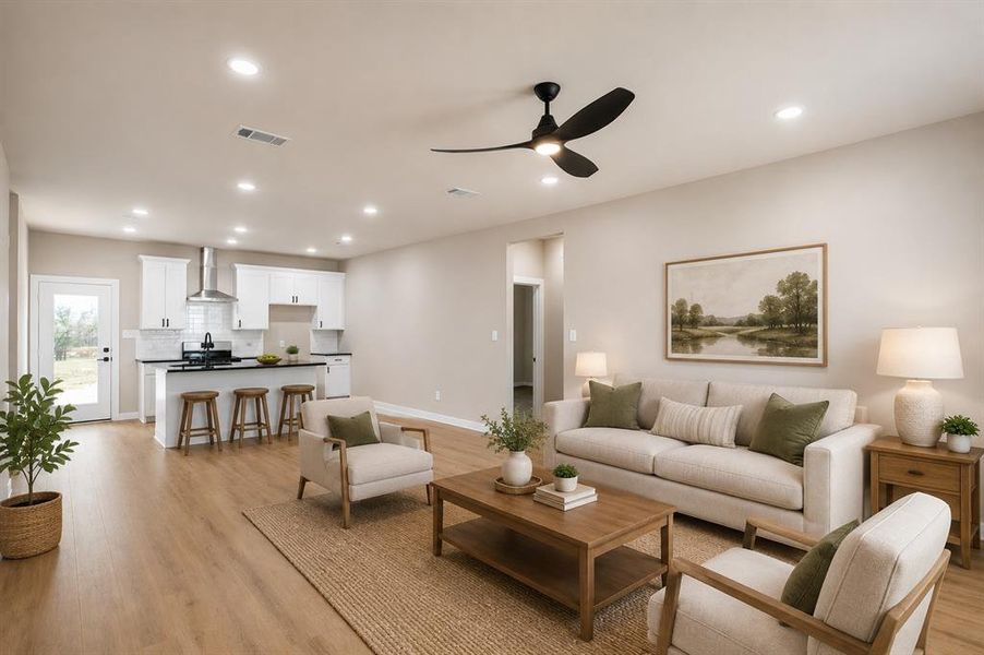 Furnished interior view inside a new home in , Bridgeport (Image 7).
