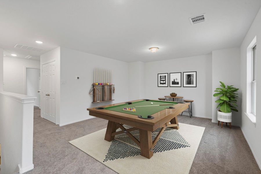 As you make your way upstairs this exceptional game room is a standout feature in this remarkable property, offering a space that combines luxury and fun for all ages. As you make your way upstairs this exceptional game room is a standout feature in this remarkable property, offering a space that combines luxury and fun for all ages.