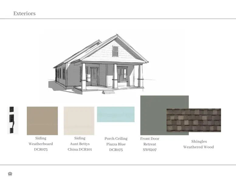 Sample of building materials used in homes in , Summerville (Image 3).