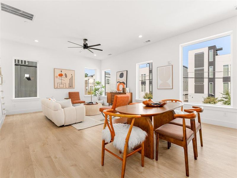 Furnished interior view inside a new home in , Dallas (Image 16). Furnished interior view inside a new home in , Dallas (Image 16).