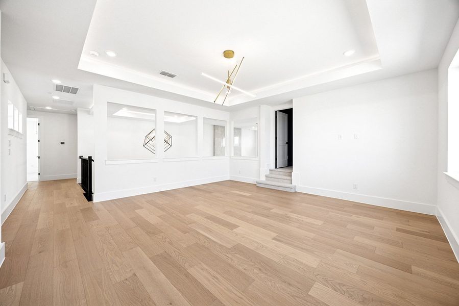 Representative unfurnished interior of a home built from the Hampton by Landon Homes in Fields - Brookside North, Frisco (Image 16). Representative unfurnished interior of a home built from the Hampton by Landon Homes in Fields - Brookside North, Frisco (Image 16).