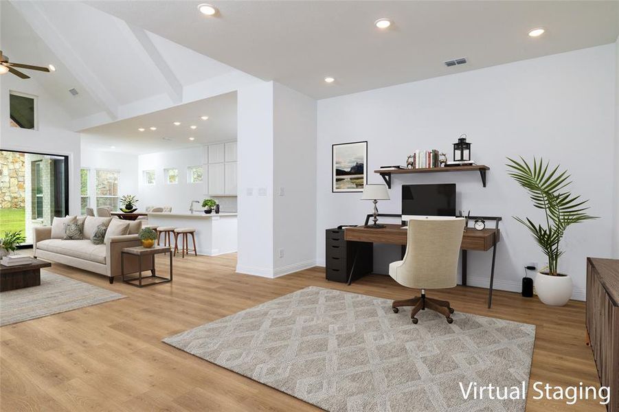 Furnished interior view inside a new home in , Haslet (Image 9).