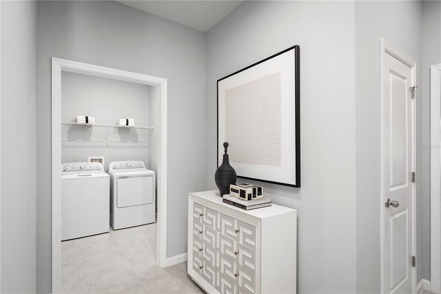 Furnished interior view inside a new home in Lake Nellie Crossing, Clermont (Image 12).