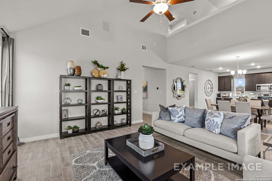 Furnished interior view inside a new home in Hannah Heights, Seguin (Image 12).