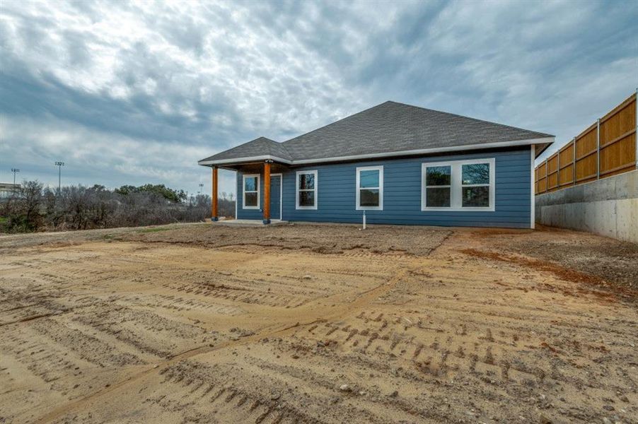 Exterior details and patio area of a home in , Fort Worth (Image 3). Exterior details and patio area of a home in , Fort Worth (Image 3).