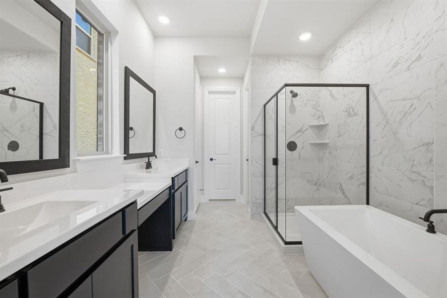 Furnished interior view inside a new home in Wildridge, Oak Point (Image 10).