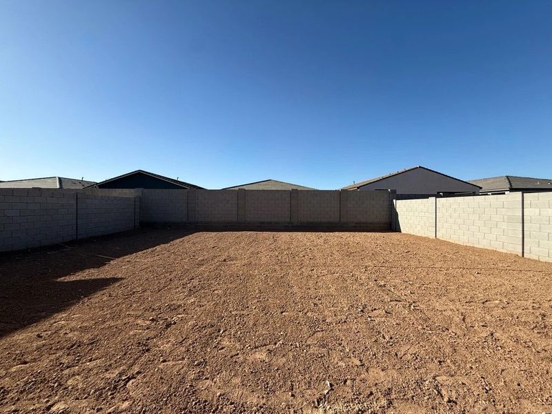 Large backyard Large backyard