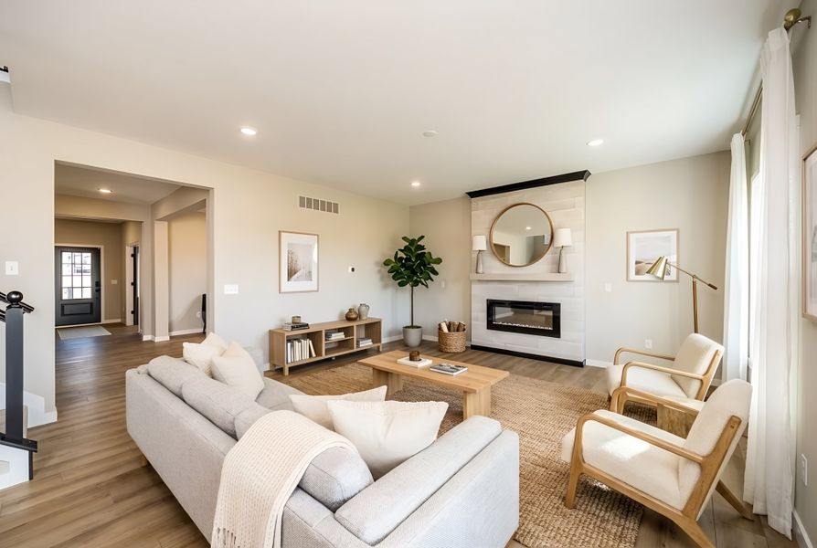 Furnished interior view inside a new home in Three Rivers, Rome (Image 43).