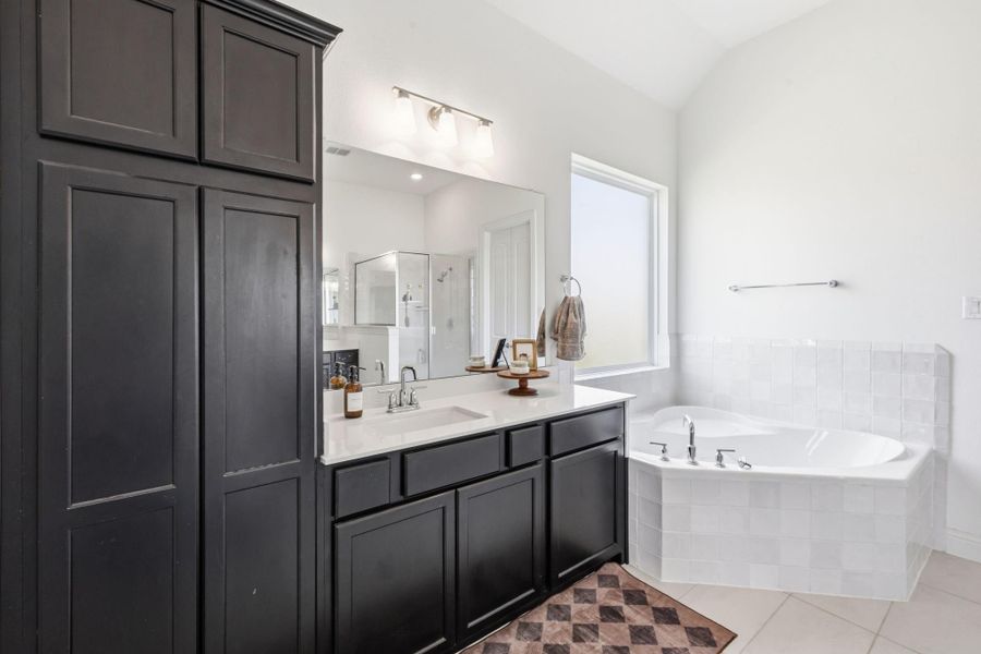 Furnished interior view inside a new home in , Old River-Winfree (Image 29).
