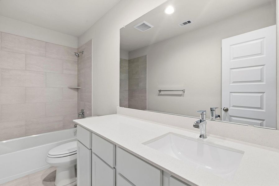 Furnished interior view inside a new home in Grand Oaks Village, Houston (Image 6).