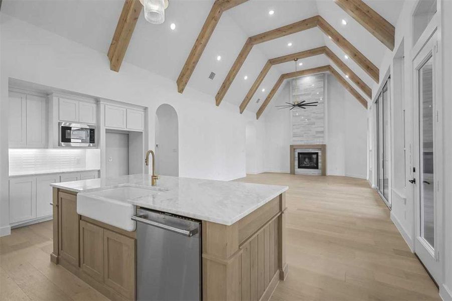 Furnished interior view inside a new home in Star Trail, Prosper (Image 7).