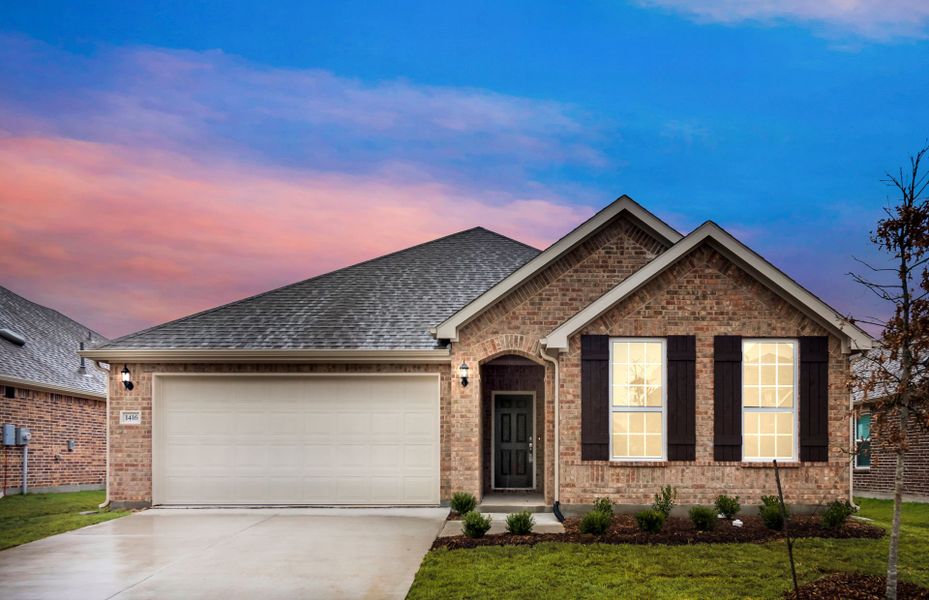 The Arlington, a one-story home with 2-car garage, The Arlington, a one-story home with 2-car garage,