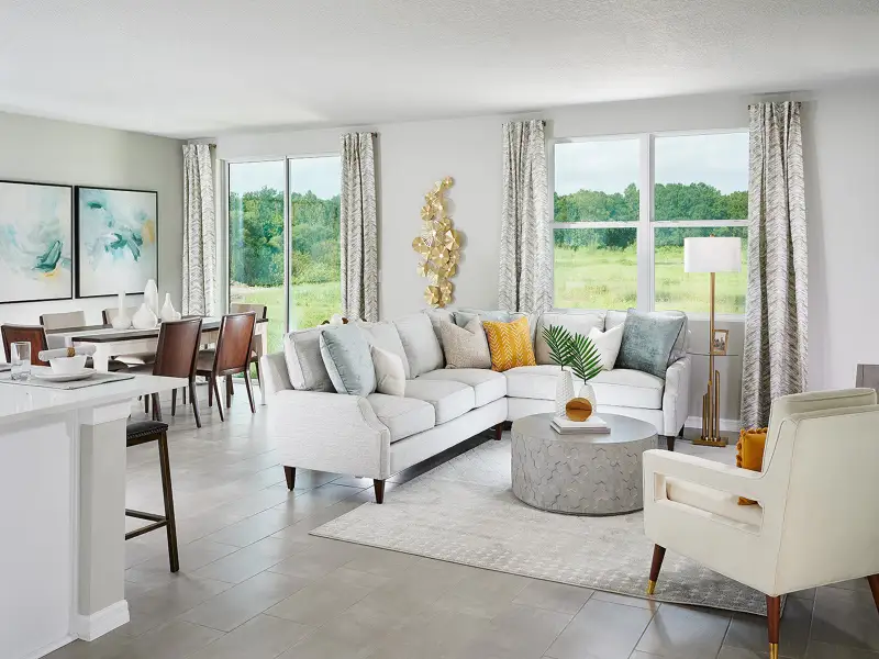 Furnished interior view inside a new home in Lakes at Bella Lago - Signature Series, Green Cove Springs (Image 3).