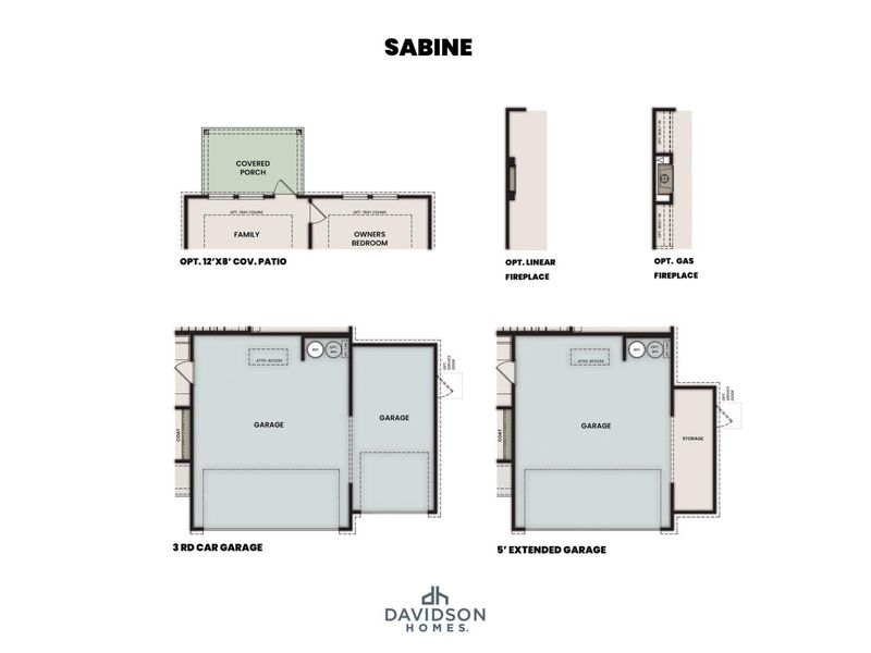 2D floor plan layout for the The Sabine F by Davidson Homes LLC in Emberly, Beasley, TX (Image 5). 2D floor plan layout for the The Sabine F by Davidson Homes LLC in Emberly, Beasley, TX (Image 5).