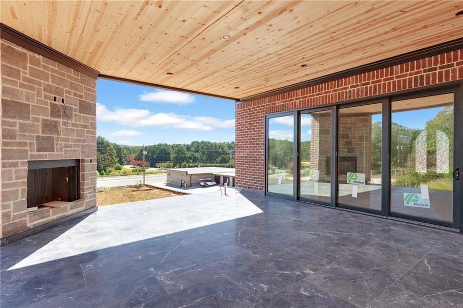 Exterior details and patio area of a home in , Buford (Image 10).