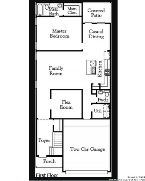 2D floor plan layout of this home in Garden Grove, Schertz, TX (Image 5).
