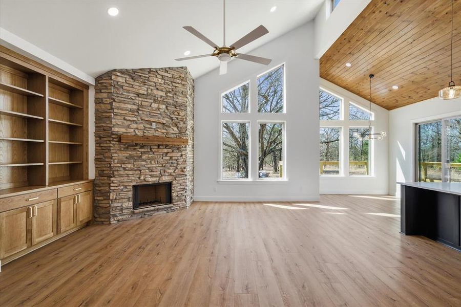 White oak built in cabinet!