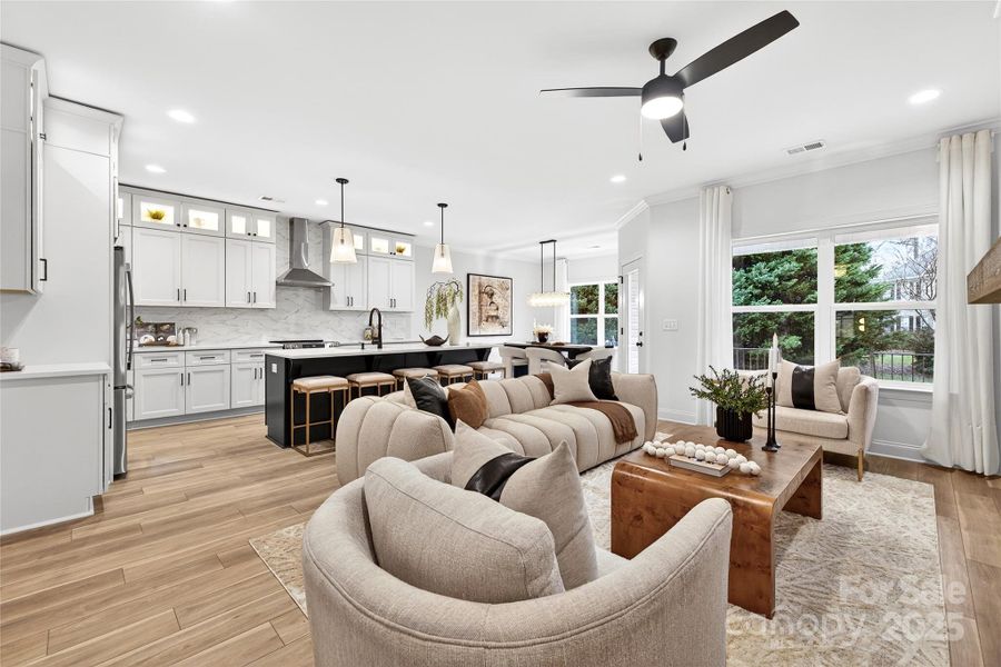 Furnished interior view inside a new home in , Mooresville (Image 10).