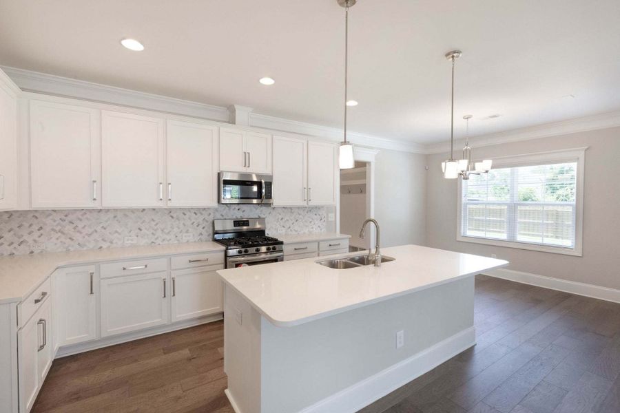 Representative furnished interior of a home built from the Austin by Caviness & Cates Communities in Bartlett Manor, Youngsville (Image 108).