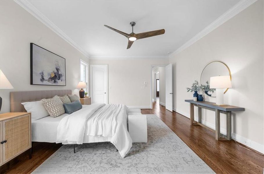 Furnished interior view inside a new home in , Canton (Image 10).
