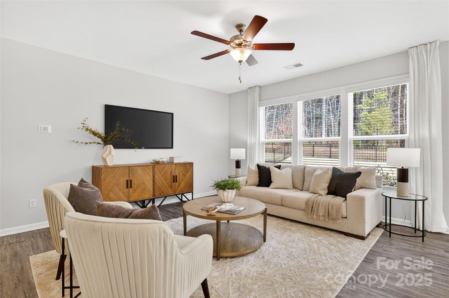 Furnished interior view inside a new home in Villas at Sherrills Ford, Terrell (Image 5).