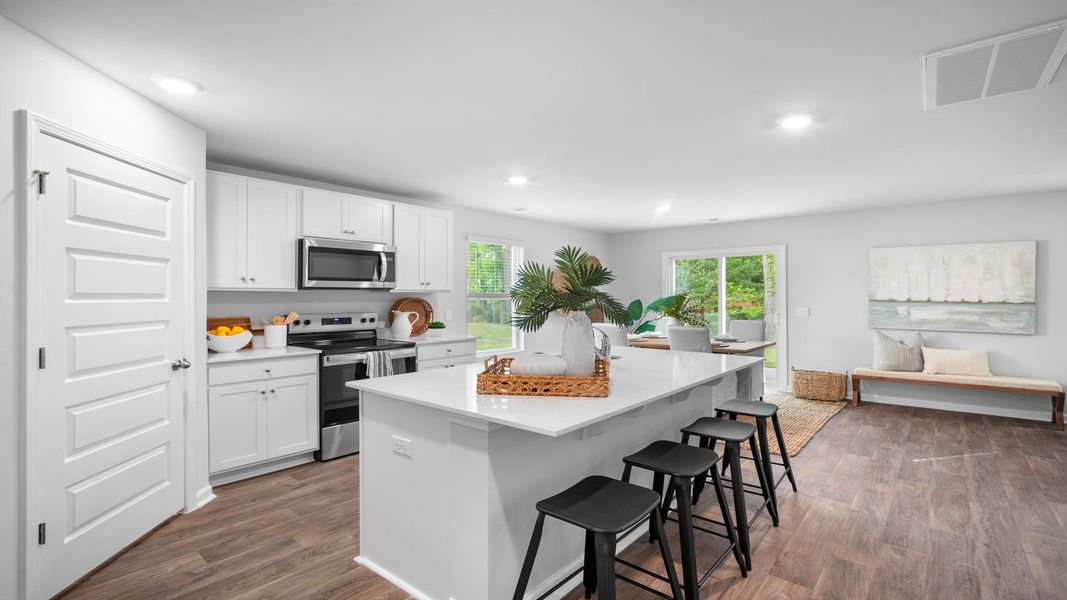 Representative furnished interior of a home built from the Hartsville by D.R. Horton in Longleaf Village, Rincon (Image 7). Representative furnished interior of a home built from the Hartsville by D.R. Horton in Longleaf Village, Rincon (Image 7).