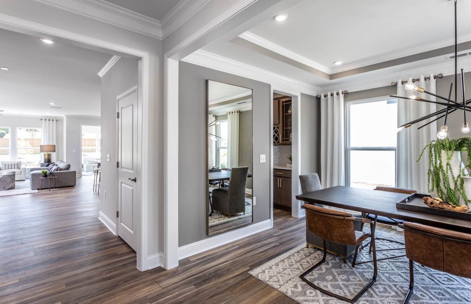 Furnished interior view inside a new home in Browning Stables, Wendell (Image 19).