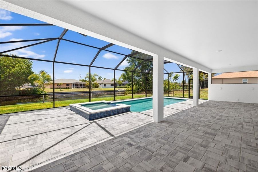 Exterior details and patio area of a home in Cape Coral, Cape Coral (Image 20).