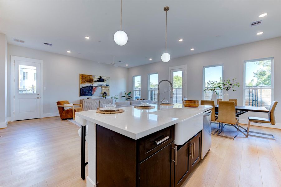 Furnished interior view inside a new home in , Houston (Image 33).