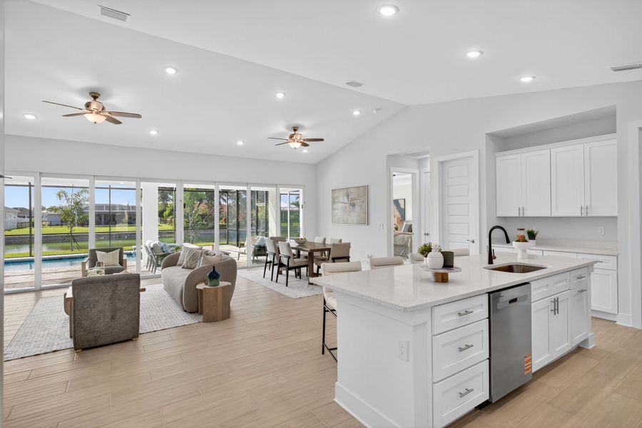 Representative furnished interior of a home built from the The Coral Haven by Sunlife Homes LLC in Cape Coral, Cape Coral (Image 17).