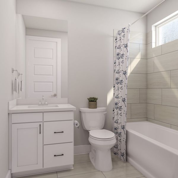 Furnished interior view inside a new home in Pecan Ridge, Fulshear (Image 14).